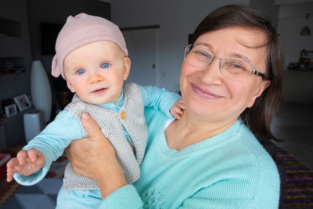 Joyful Moments Between Grandmother and Grandchild